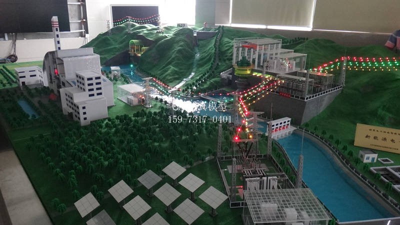 综合电子沙盘模拟发电模型
