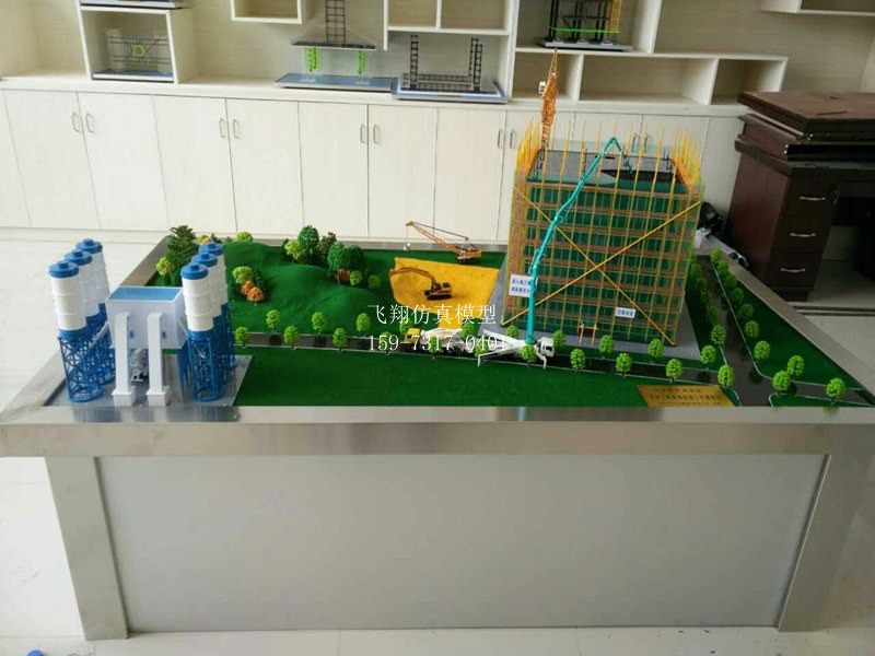 楼房建筑施工场景模型